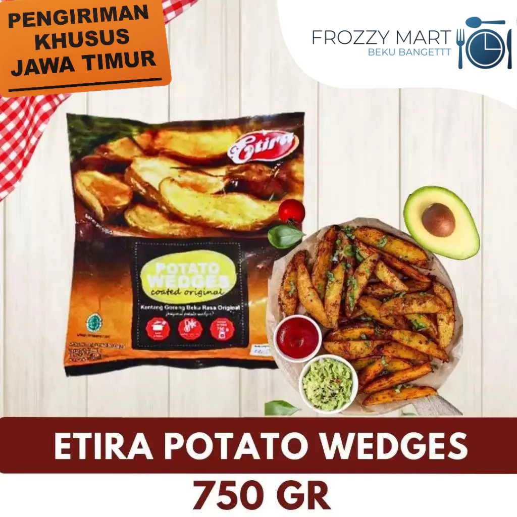 

ETIRA Potato Wedges 750gr – Kentang Wedges Frozen Siap Goreng