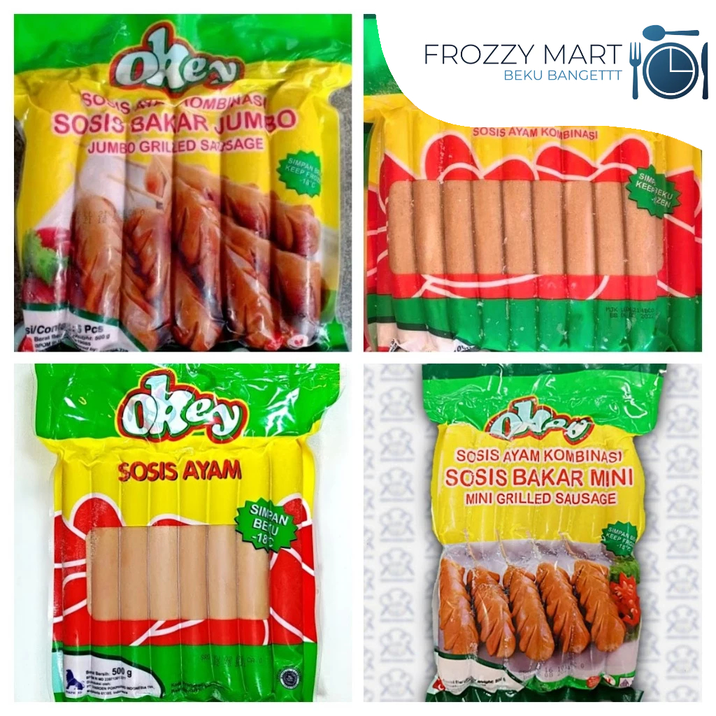 

Okey Sosis Ayam Kombinasi / Sosis Bakar Ayam – 500gr & 1kg | Gurih, Lezat, Praktis!