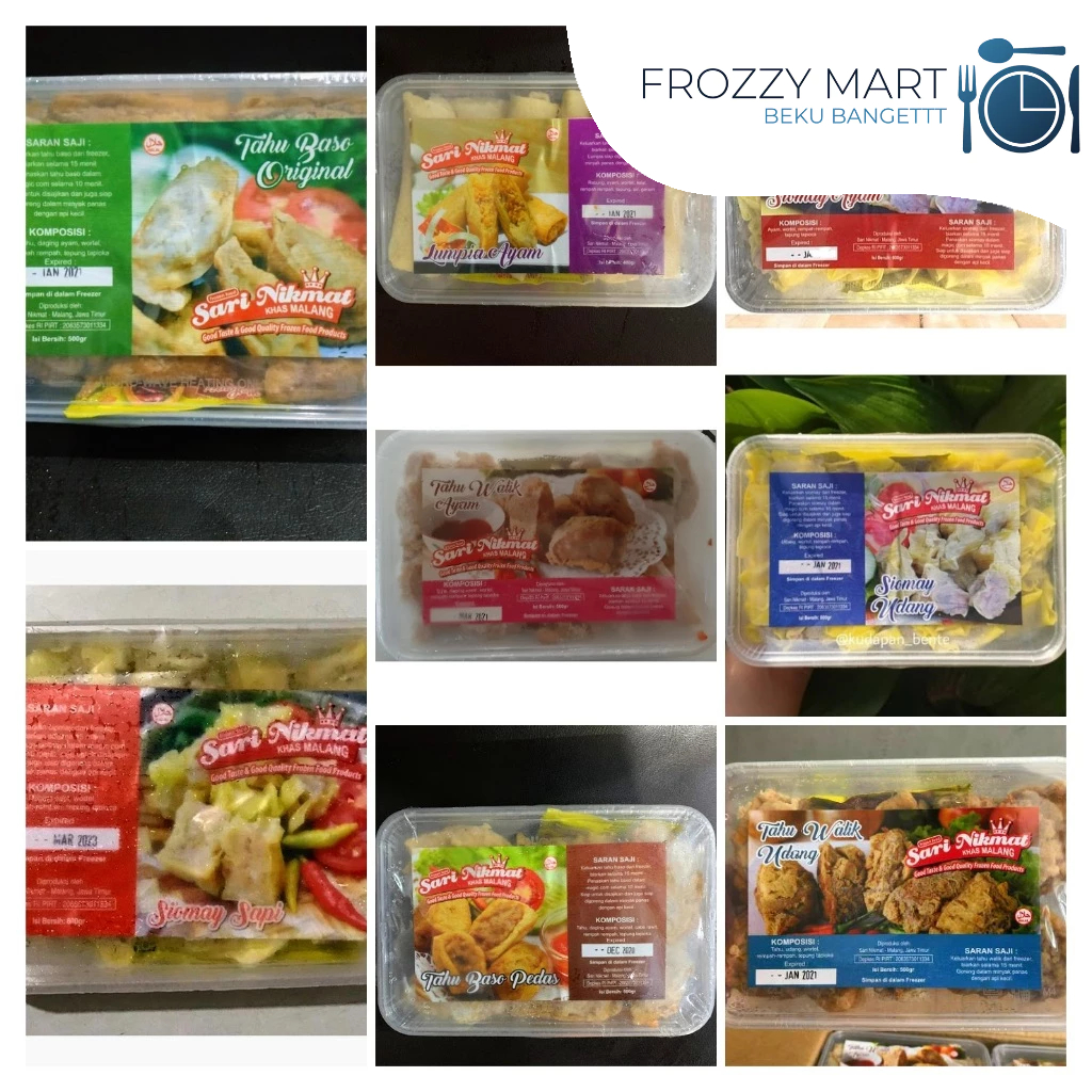 

Sari Nikmat Camilan Malang – Tahu Bakso, Siomay Ayam/Udang, Lumpia Ayam, Tahu Walik