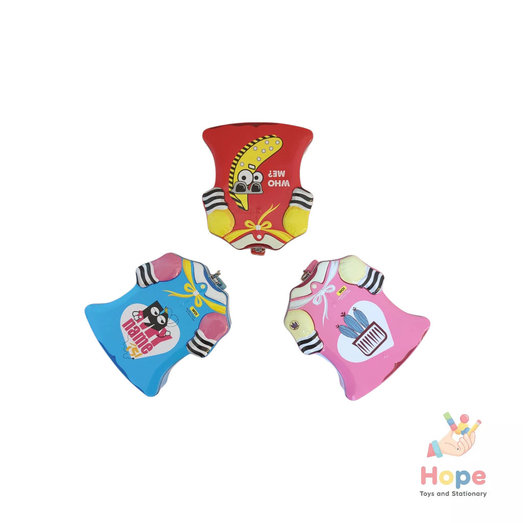Celengan Kaleng Bentuk Baju Lucu – Coin Bank Anak Unik & Aman S-234