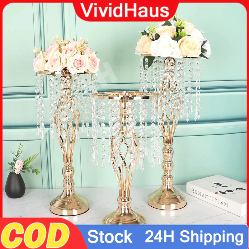 【✅Termurah-COD】 Vas bunga hiasan dekorasi ruang tamu mewah pajangan lemari kaca luxurious wedding va