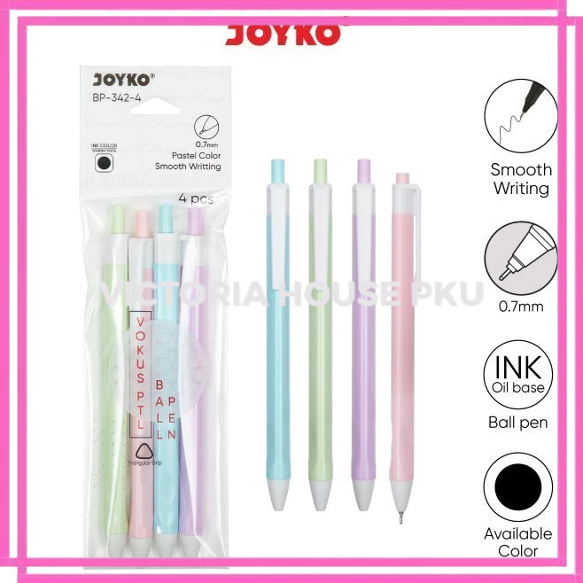 

VHP - 1 Pcs Pena Joyko BP-342 / Ball Pen Pulpen Joyko BP-342 Vokus PTL 0.7 mm / Ballpoint Bolpen