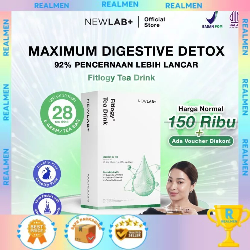 

NewLab Fitlogy Tea Drink | Teh Diet | Teh Detox | Teh Pelangsing | Slimming Tea | Mnuman Cillagen