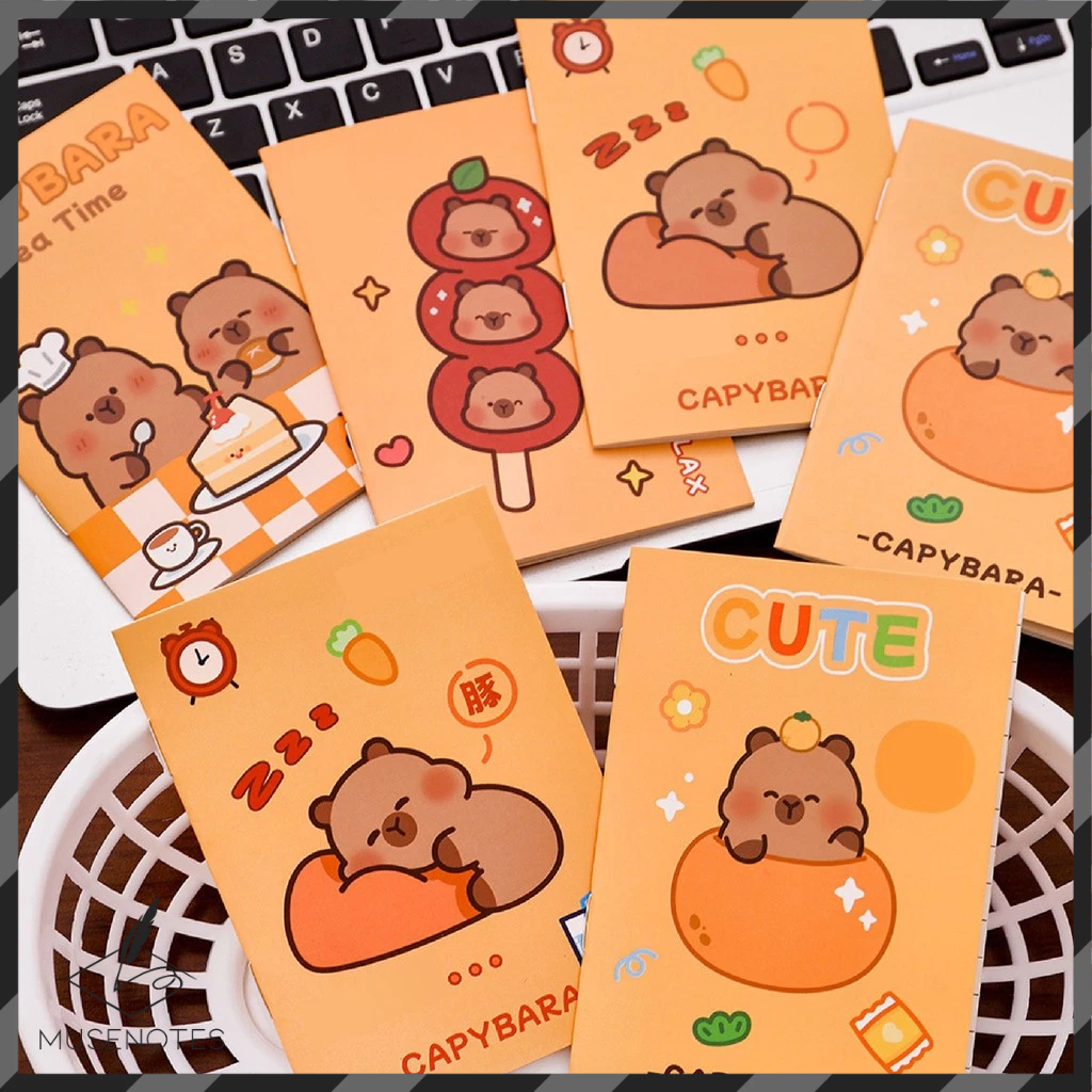 

Notebook A7 Kapibara Capybara Buku Tulis Kecil Mini Lucu Buku Catatan Kecil Note Book S-NB004