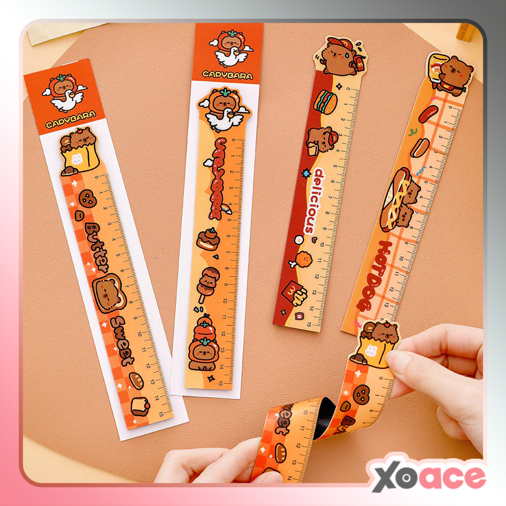 

Penggaris Magnet Kartun Capybara 15cm Ruler Bookmark Cute Stationery DCA2915