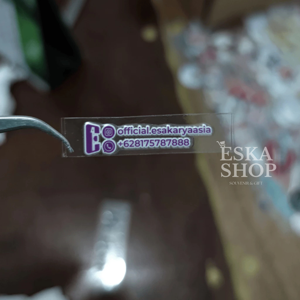 [ UV DTF ] STIKER TRANSPARAN - STIKER BRAND, STIKER MINUMAN - STIKER MAKANAN 4X2