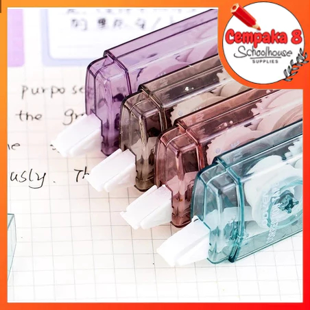

Correction Tape Smoky Color 3 Meter Students Stationary School Supplies Multiple Color 3M Penghapus Pena Roll Kertas