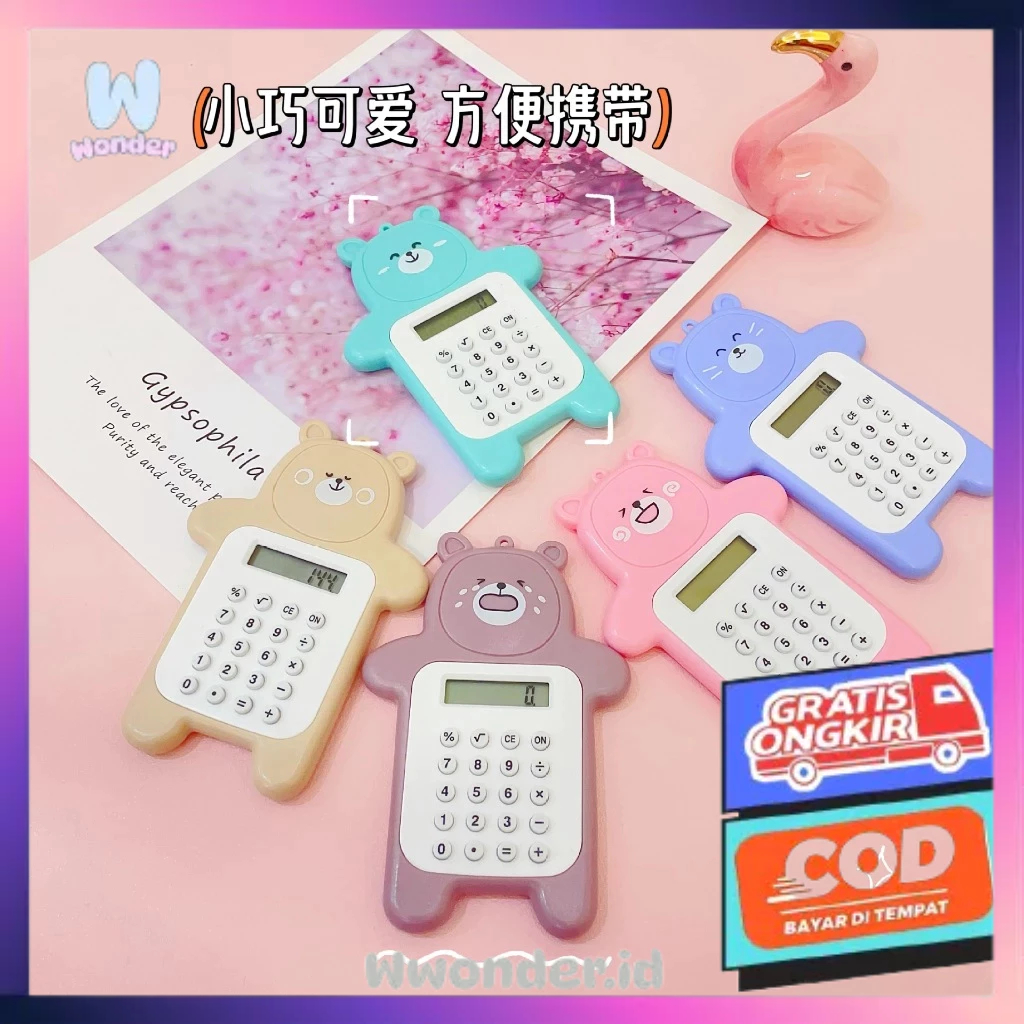 

WW Calculator Mini Kalkulator Kecil Motif Bear Best Seller AT33