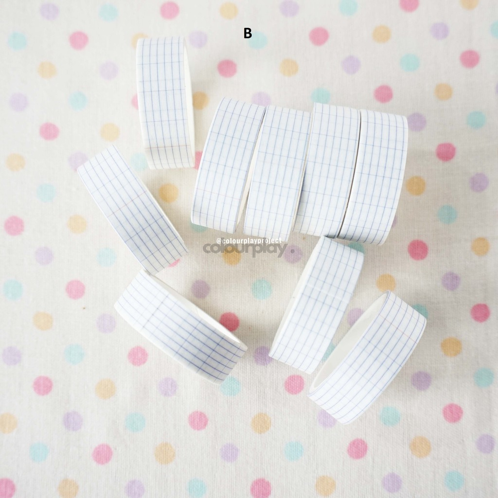 

W1267 Grid 13mm x 2m Washi / Masking tape [Colourplay]