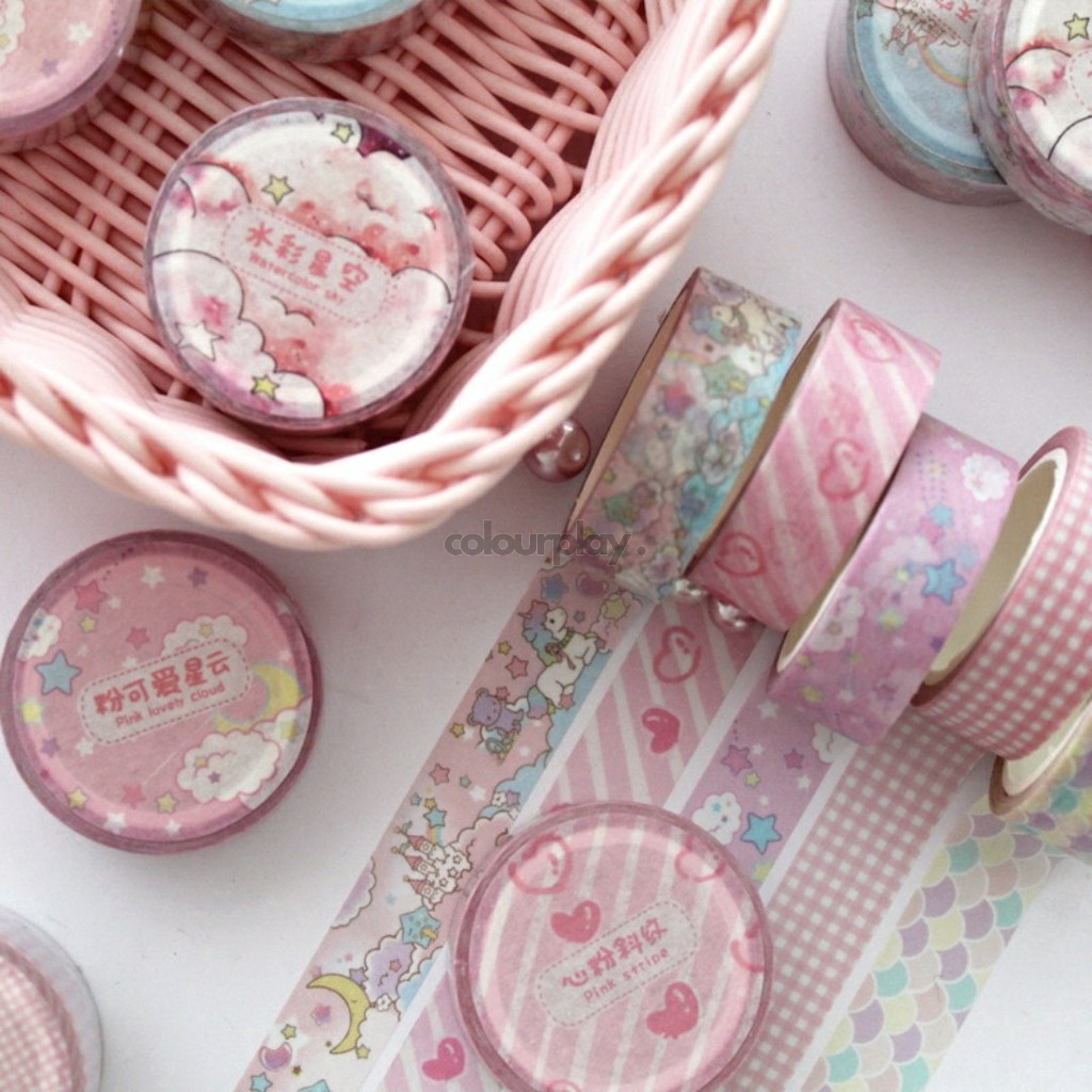 

Dreamy Washi tapes 15mm x 7m [Colourplay]