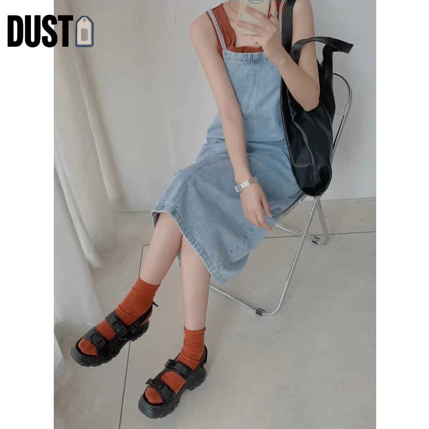 [Diskon 50%] Dust Rekomendasi Dress Korean Style / Dress Wanita / Dress Hitam / Dress Jumbo / Overal