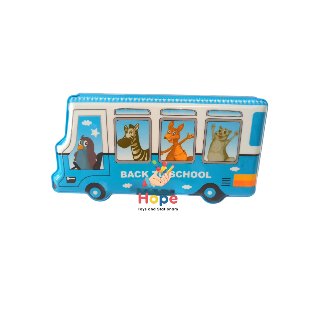 

Kotak Pensil Bus Sekolah Karakter Hewan Lucu - Pencil Case Anak Motif Kartun GP9333