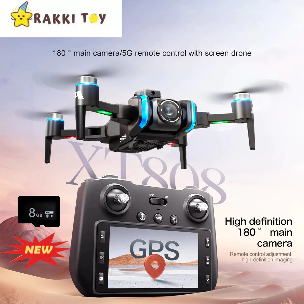 Drone XT808 Dual Kamera 720P Dengan Baterai lithium 7.4V 1300mAh Tahan Lama | Drone Dual Kamera 720P