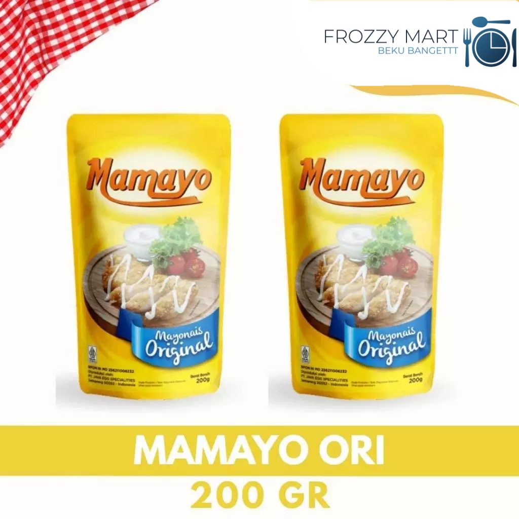 

MAMAYO Mayonaise Original 100gr / 200gr / 500gr / 1kg – Mayo Creamy Gurih Ala Jepang