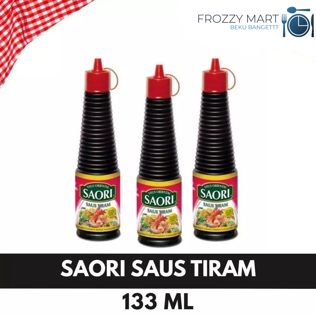 

SAORI Saus Tiram 133ml & Saus Teriyaki 135ml – Paket Saus Masak Praktis, Gurih & Lezat untuk Tumisan