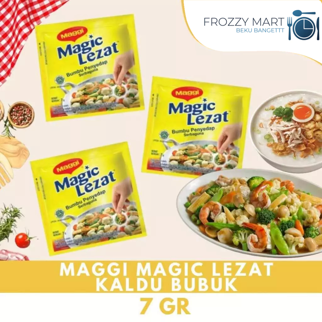 

MAGGI Magic Lezat Kaldu Bubuk 7g – Bumbu Masak Serbaguna Penyedap Rasa Gurih