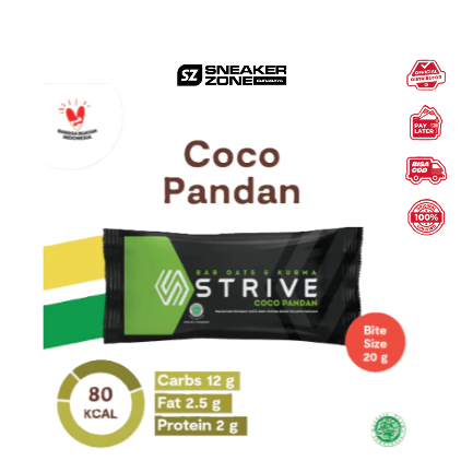 STRIVE ENERGY BAR - STRIVE BAR BITE - SUPLEMEN OLAHRAGA