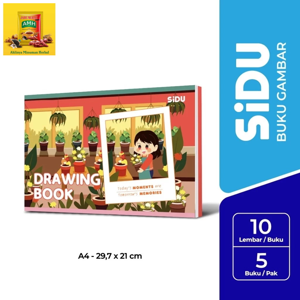 

SiDU Buku Gambar A4 - 5 Buku | Drawing Book | Buku Gambar