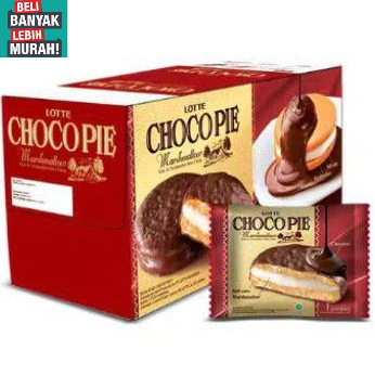 

LOTTE CHOCO PIE 1 BOX ISI 12 PCS ( BELI BANYAK LEBIH MURAH )