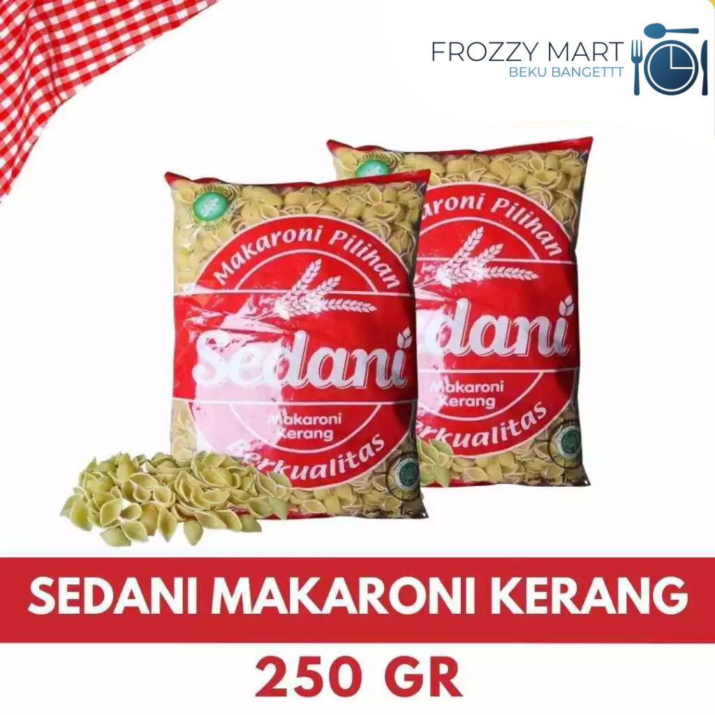 

SEDANI Makaroni Kerang 250gr / 500gr / 1kg – Pasta Shell Kering untuk Masakan & Salad