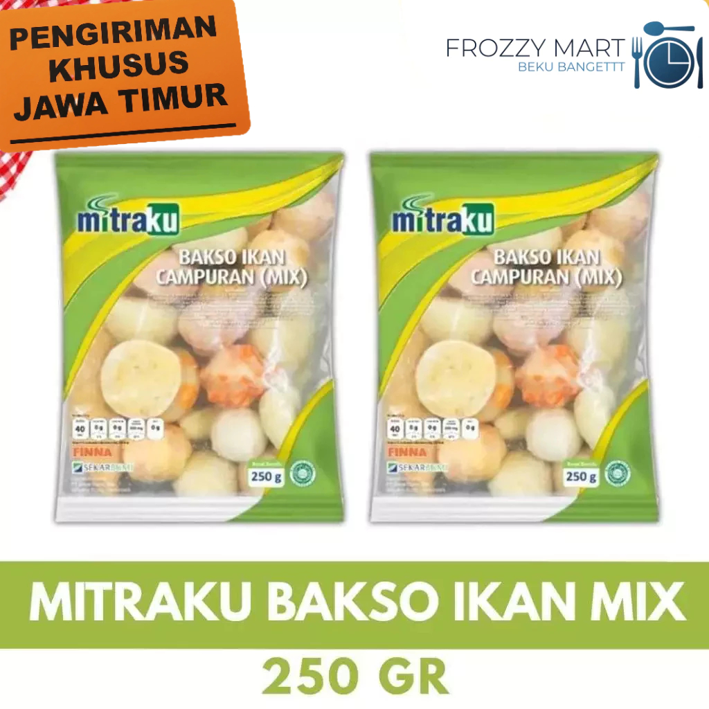 

MITRAKU Bakso Ikan 200gr / Bakso Ikan Mix 250gr / Bakso Ikan Mix 500gr – Olahan Ikan Frozen Food