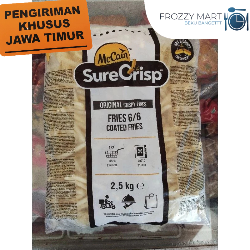 

McCain Batter Coated Shoestring 2.5 KG | Kentang Goreng Renyah Tahan Lama Frozen Food