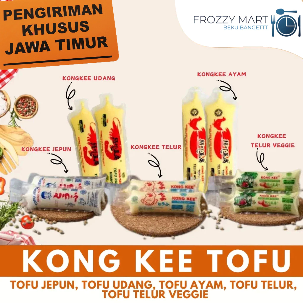 

KONG KEE Tofu Ayam / Udang / Telur / Telur Veggie / Jepun – Tahu Frozen Premium 140gr–250gr