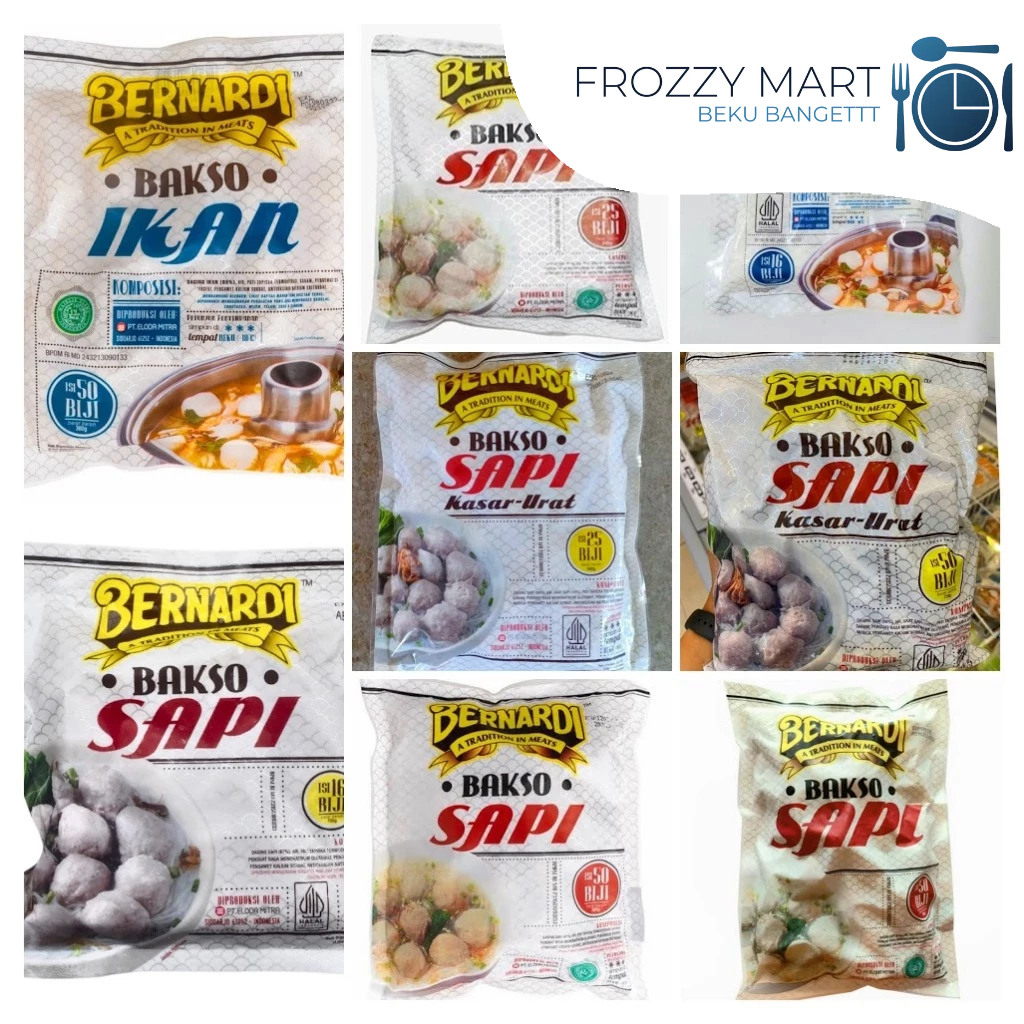 

Bernardi Bakso Series – Bakso Ikan, Bakso Sapi Halus, Bakso Sapi Urat/Kasar