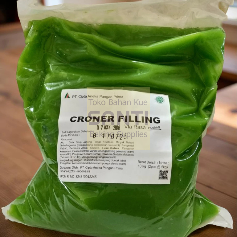 

Croner | Srikaya Pandan Filling Selai Hijau Pandan | 5 Kg