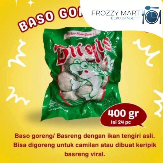 

Bilqis Basreng | Bakso Goreng Ikan Nikmat 400gr Isi 24 – Camilan Gurih & Renyah