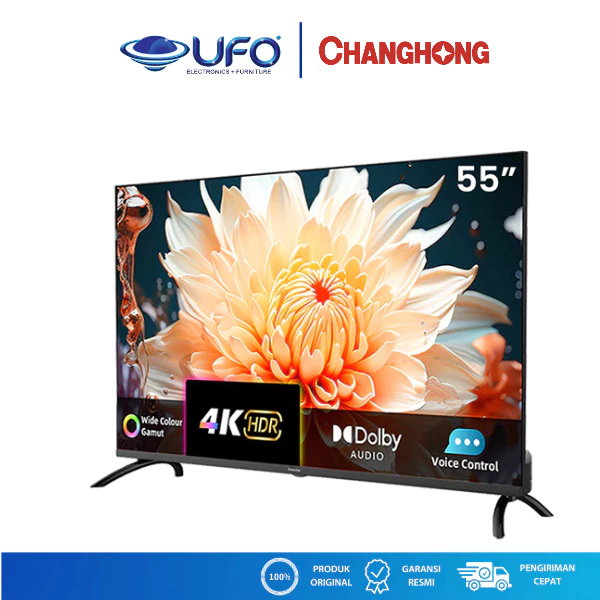 Changhong 55 Inch Smart Google QLED TV 4K UHD U55QCN1 | Google TV 55 inch