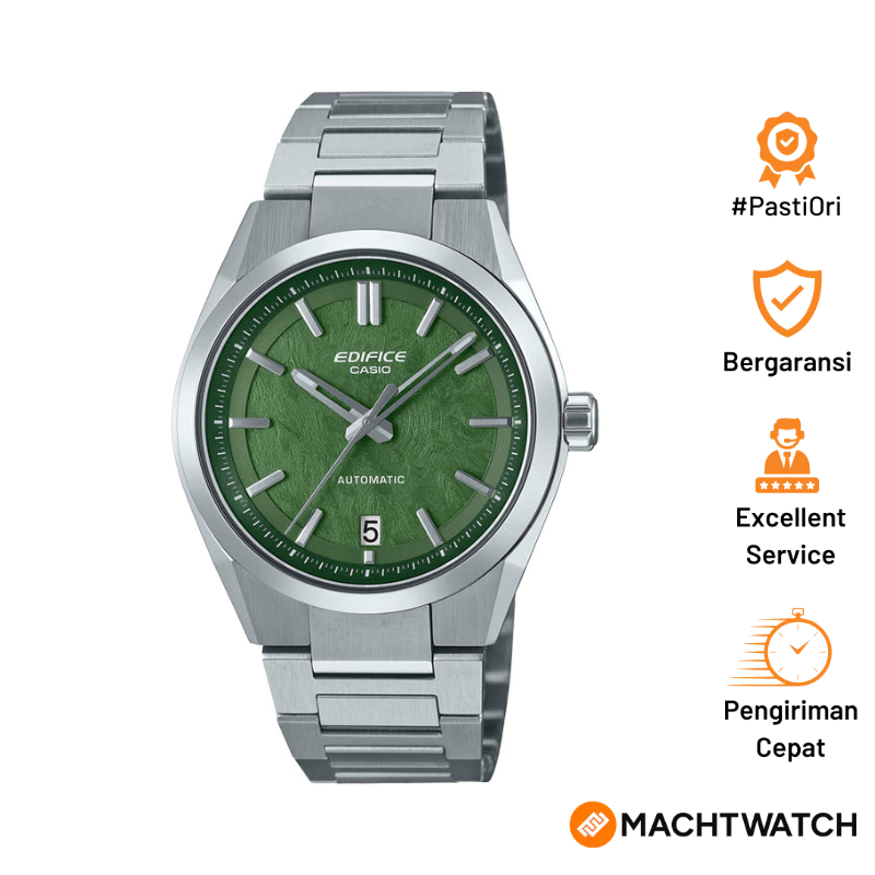 [PESTA HALILINTAR] Jam Tangan Pria Casio Edifice EFK-100YD-3AJF Men Automatic Green Dial Stainless S