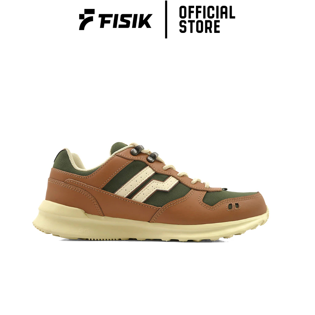 PIERO SEPATU SNEAKERS PRIA JOGGER WORK WEAR-BROWN/OFF WHITE/BROWN PIE1000423