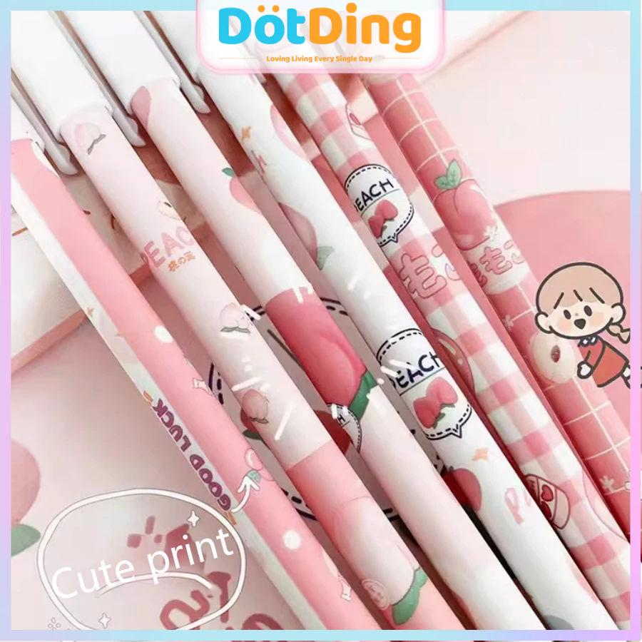 

[DOTDING] 12 Pulpen Karter Terbaik 0.5mm Tinta Biru Panas Hapus Desain Kartun Unik Cocok Untuk Ujian Sekolah & Hadiah Ulang Tahun/Creative Cartoon Erasable Blue Pen INS Erasable Pen for Students Stationery H392