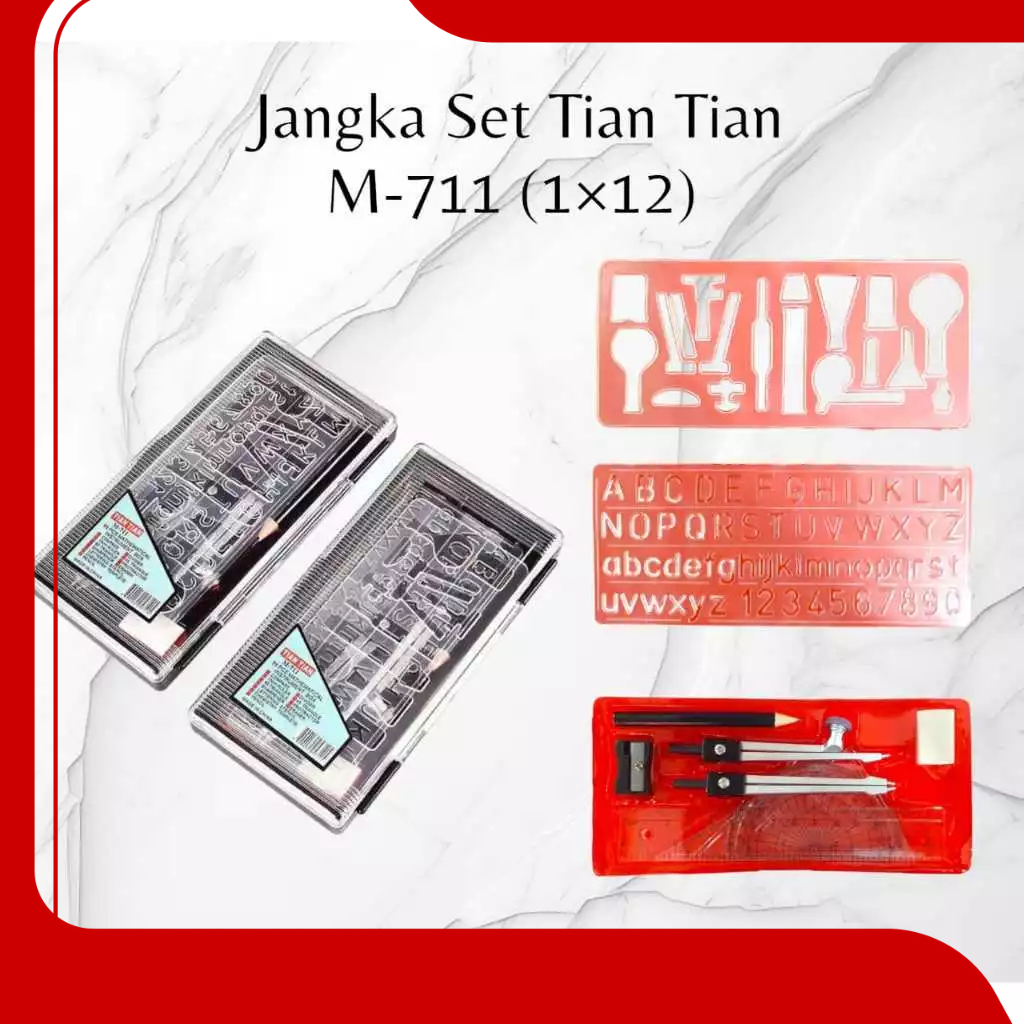 

Jangka Set Tian Tian M-711/ Jangka Set Kaleng