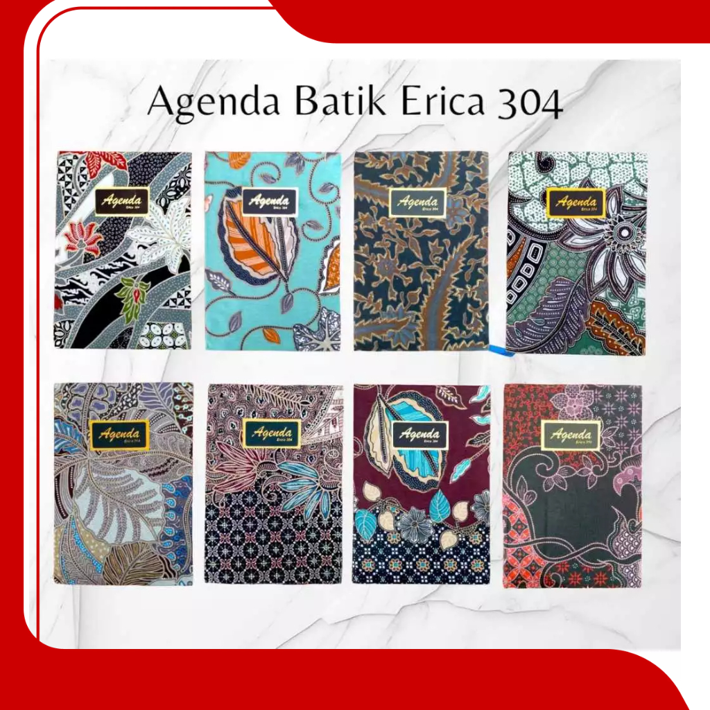 

agenda batik erica 304/ agenda kerja batik/ notebook