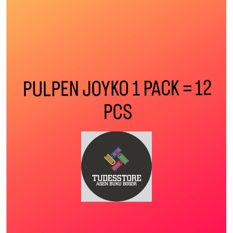 

Pulpen merk joyko 1 pack = 12 pcs