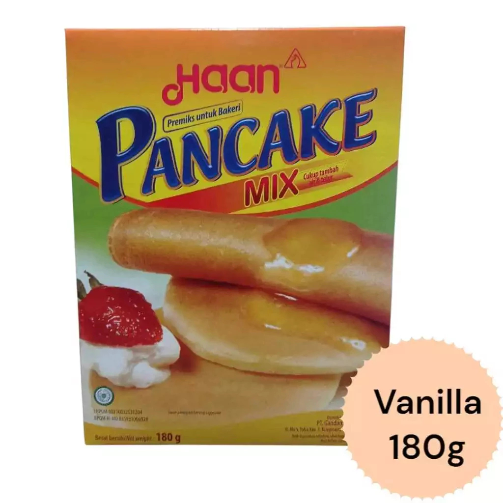 

HAAN PANCAKE MIX VANILLA 180G X 24 / CARTON