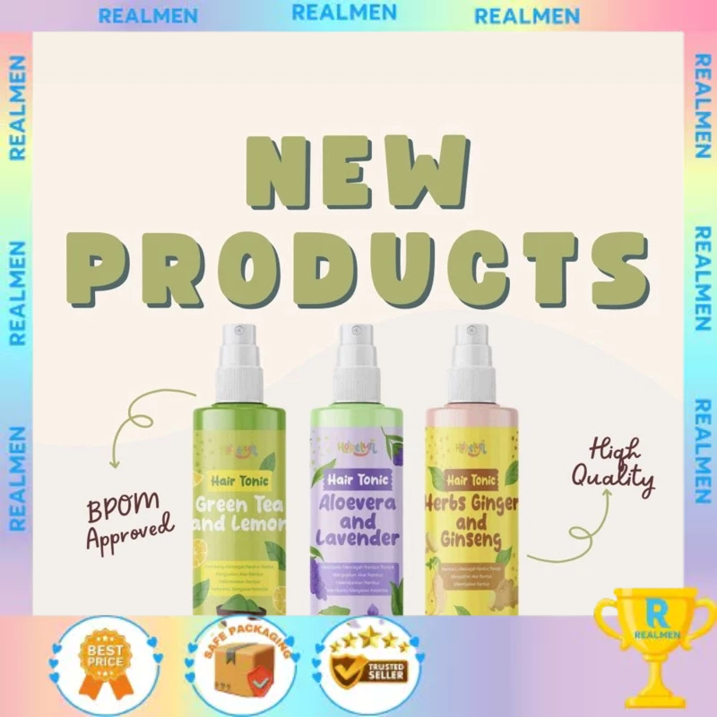BPOM HOPELYN HAIR TONIC LAVENDER GREEN TEA GINSENG /LEA GLORIA ROSE JICAMA GREEN TEA LEMON WATER / L