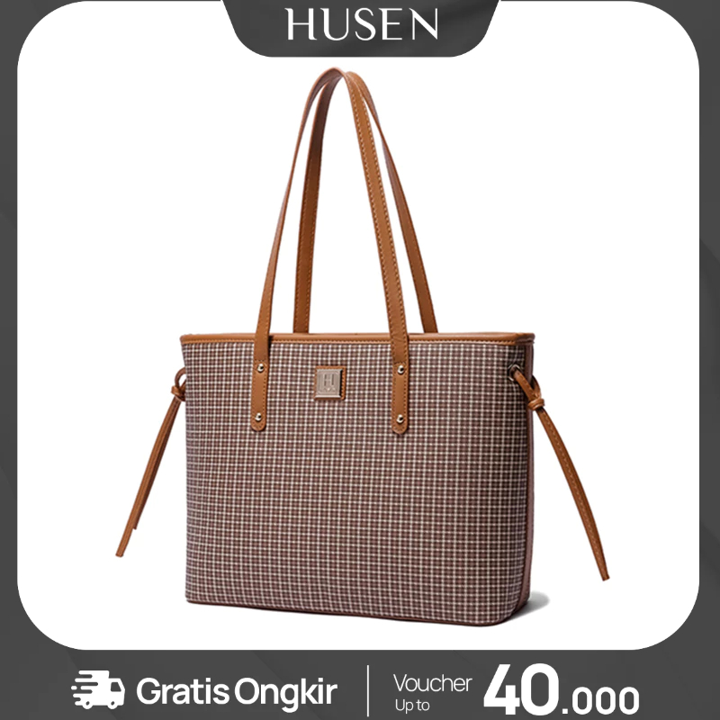 QH HUSEN Totebag Wanita Tas Kantor Jinjing Shoulder Bag - Ashley Charles