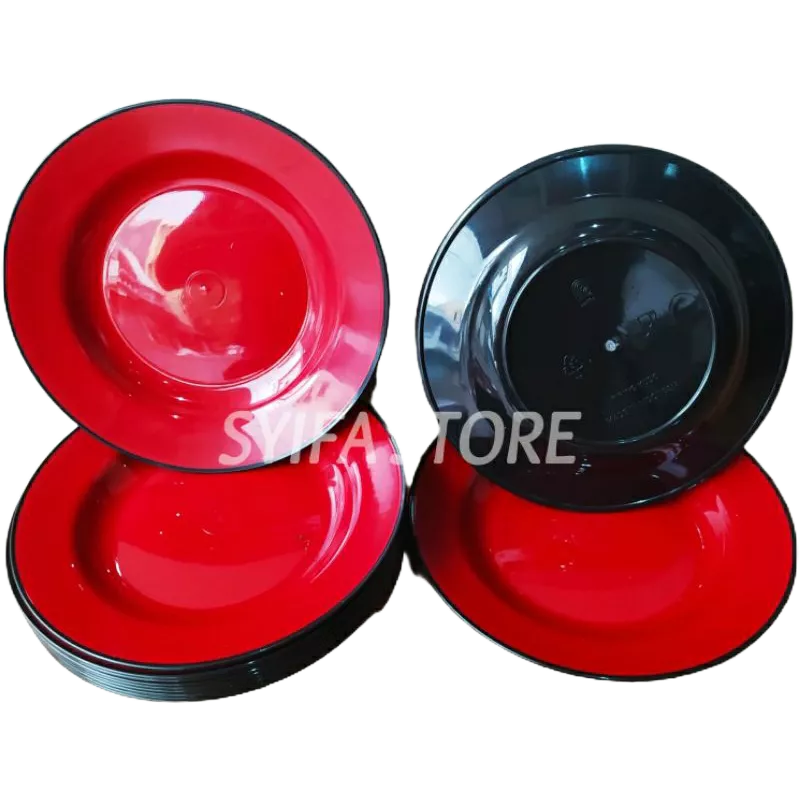 Piring Ramen Bulat / Piring Jepang /Piring Makan plastik