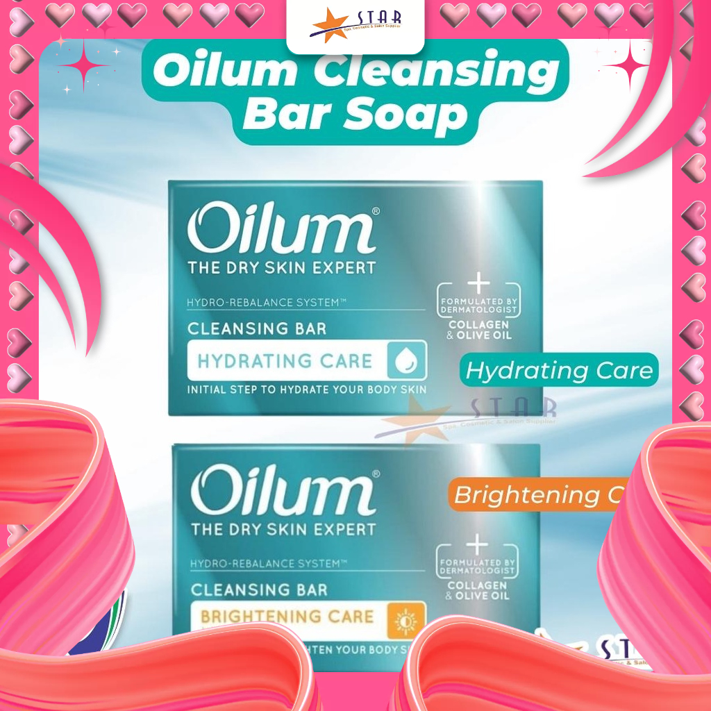 Oilum Cleansing Bar Soap - 82gr | Hydrating care | Brightening Care | sabun mandi | sabun muka