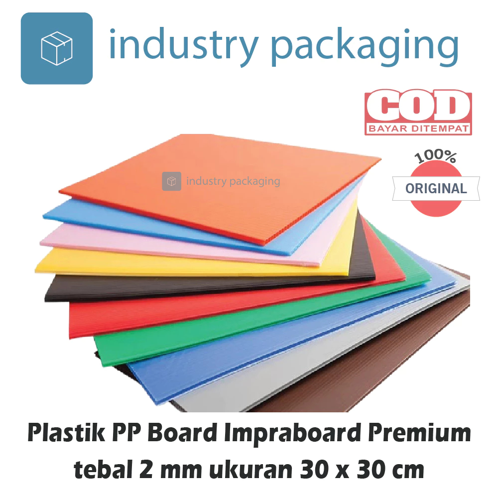 

Impraboard Imfraboard Premium Lembaran Tebal 2 mm ukuran 30 x 30 cm PP Board ART Board
