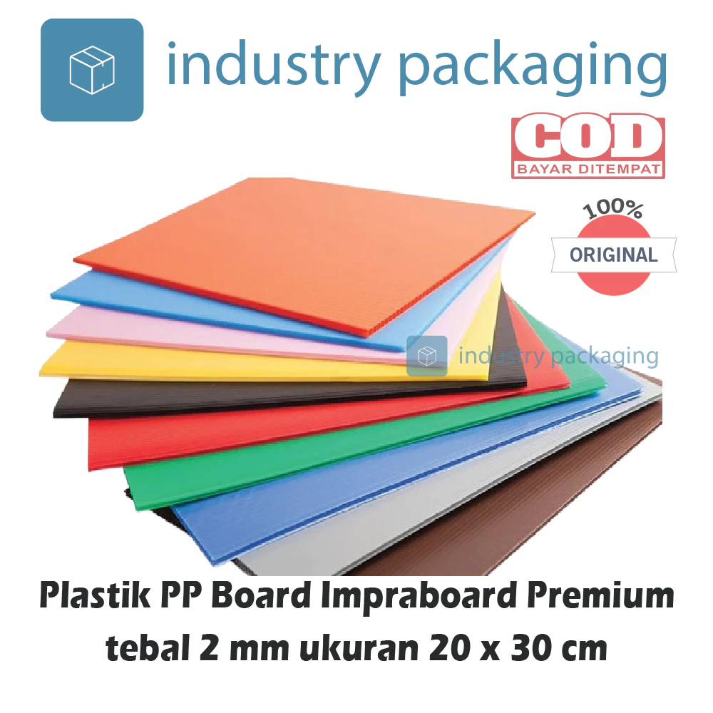 

Impraboard Imfraboard Premium Lembaran Tebal 2 mm ukuran 20 x 30 cm PP Board ART Board