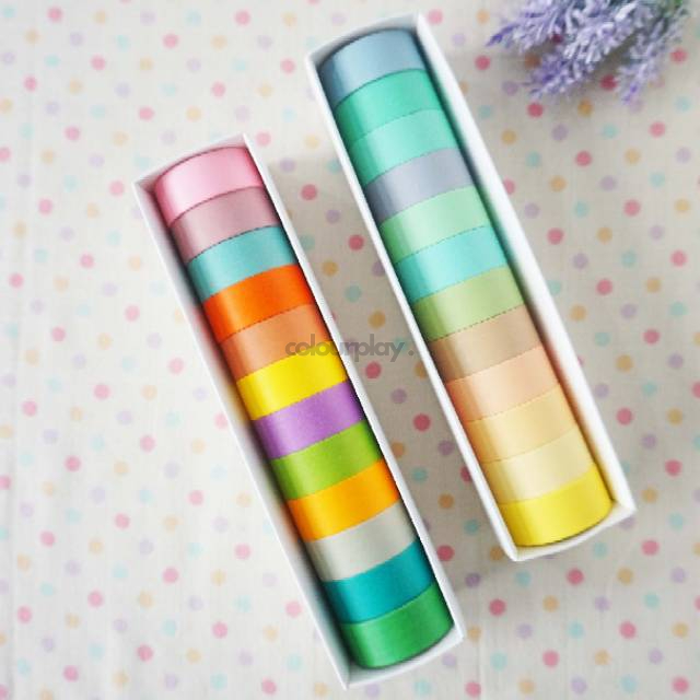 

Washi / Masking Tape 15mm / 7.5mm x3m (12 pcs per set) [Colourplay]
