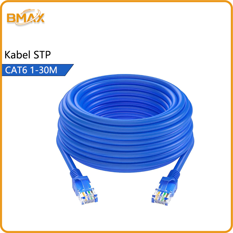 Kabel CAT6 biru STP/FTP Kabel Tembaga Asli Kabel Listrik