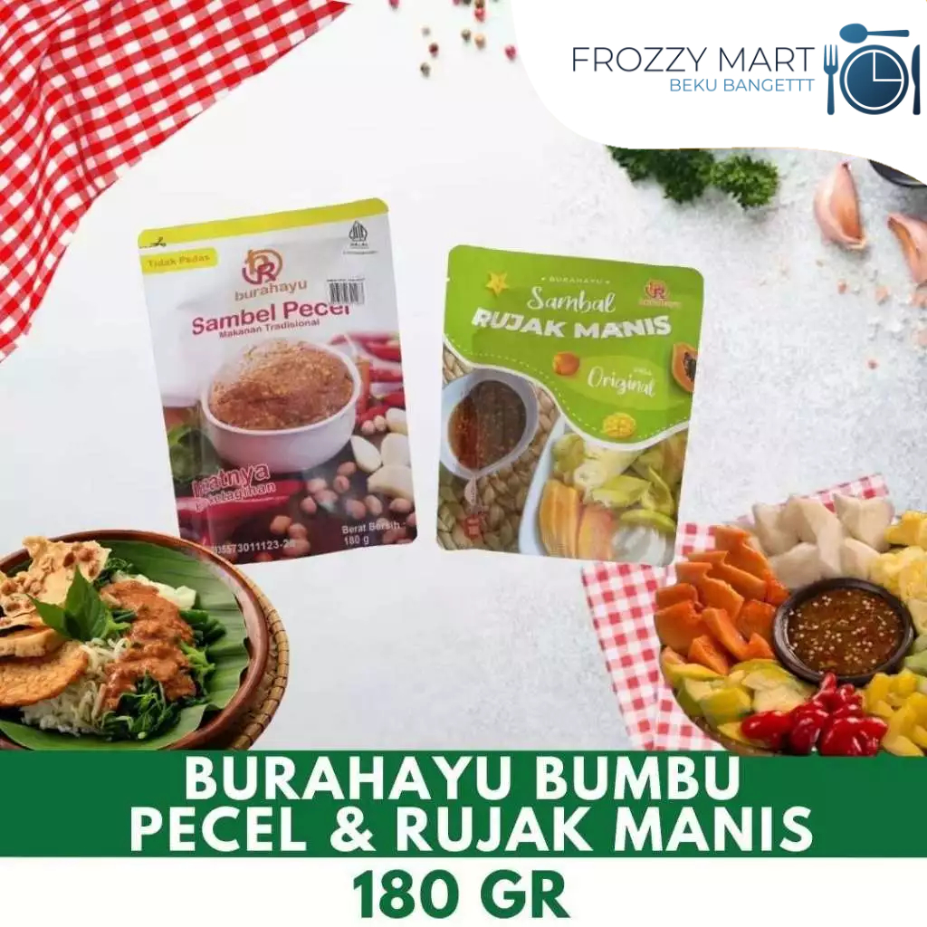 

BURAHAYU Bumbu Gado-Gado | Bumbu Pecel | Bumbu Rujak Manis 180gr