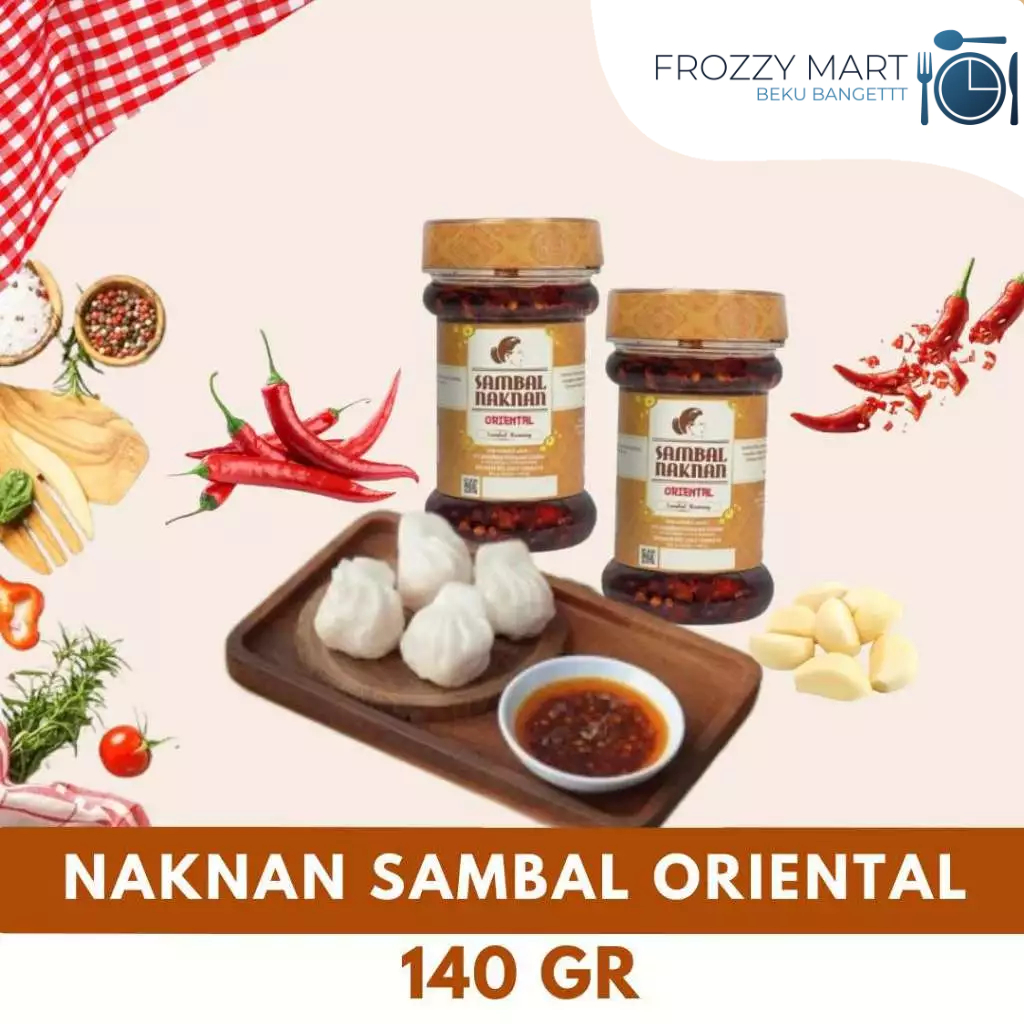 

NAKNAN Sambal Bawang Level 3 140gr | Sambal Oriental 140gr – Sambal Botol Pedas & Gurih Halal