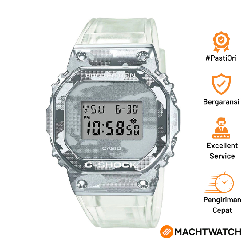 Jam Tangan Pria Casio G-Shock GM-5600SCM-1DR GM-5600SCM GM5600SCM Skeleton Camouflage Series Metal C