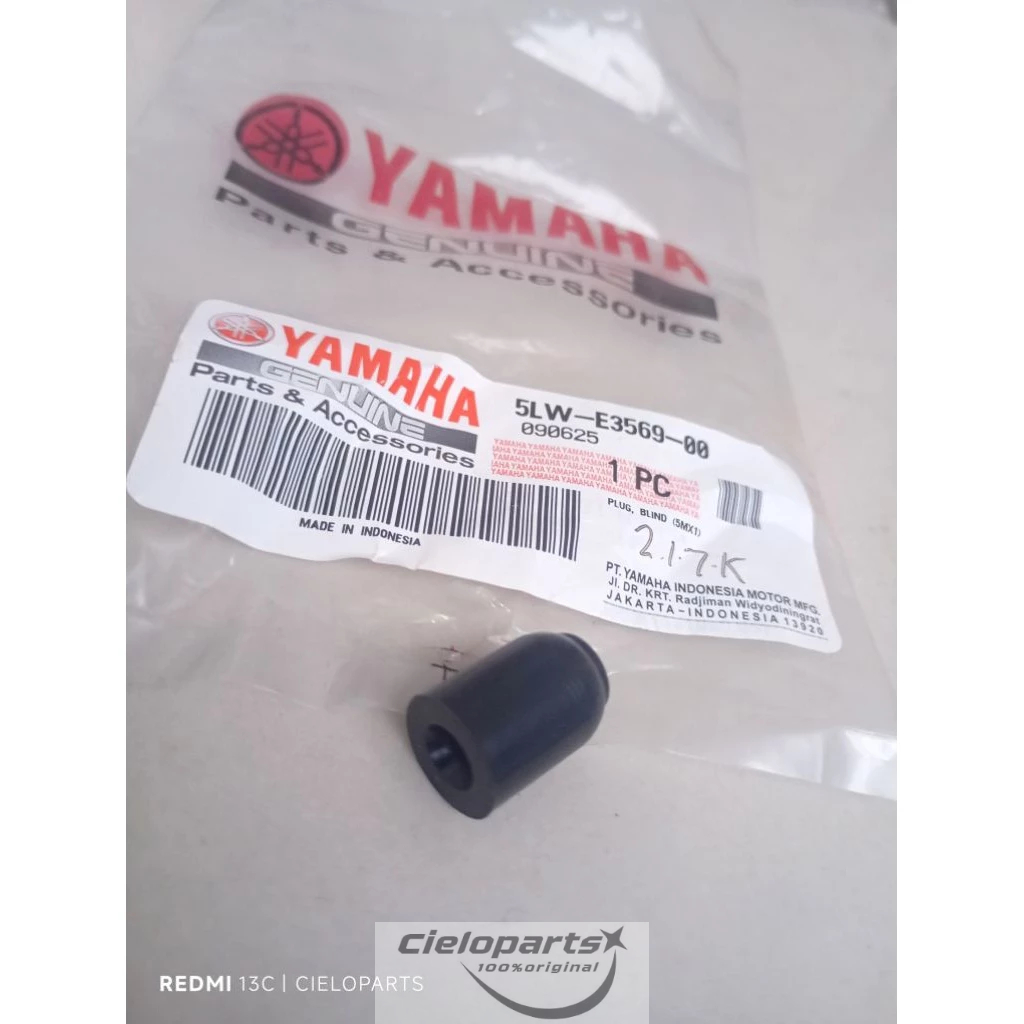 Plug Blind Karet Penahan Karet Cover Mesin Blok HEAD/SEHER Mio Sporty Mio Soul Fino Nouvo Original Y